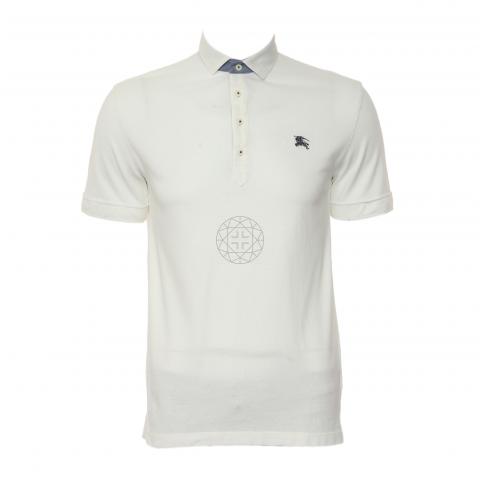 Burberry blue cheap label polo shirt